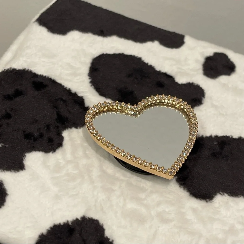 Aesthetic phone holder mini mirror